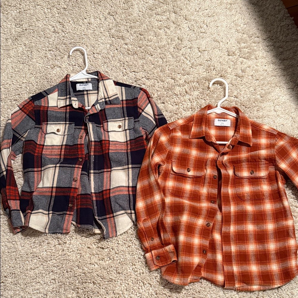Old Navy Kids Plaid Flannel Shirts